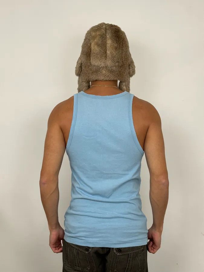 Dolce & Gabbana FW2004 Dolce & Gabbana White Tiger Baby Blue Tank Top Size US M / EU 48-50 / 2 - 4 Thumbnail