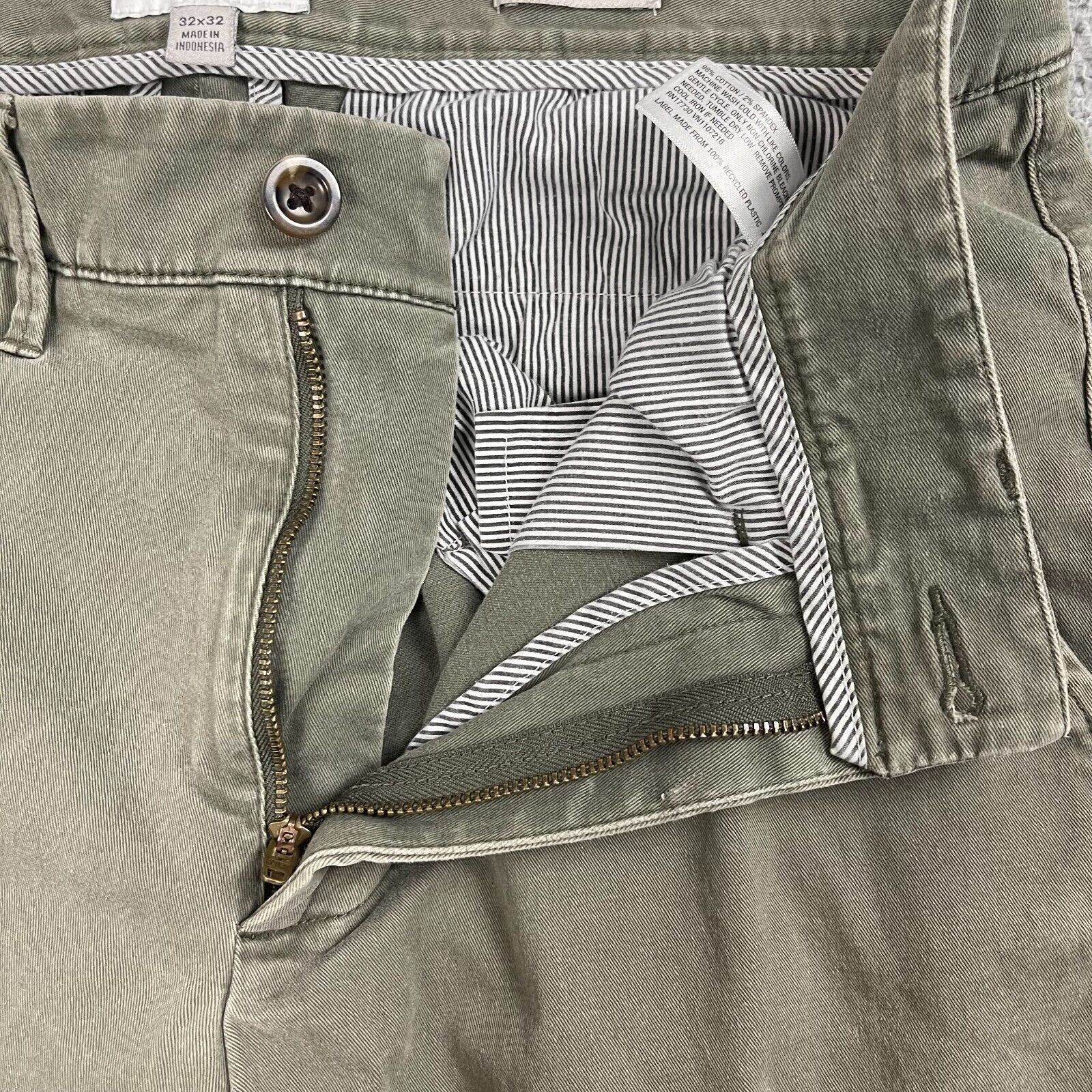 Other Goodfellow Mens Chino Pants 30x32 Green Flat Front Casual Size US 30 / EU 46 - 4 Thumbnail