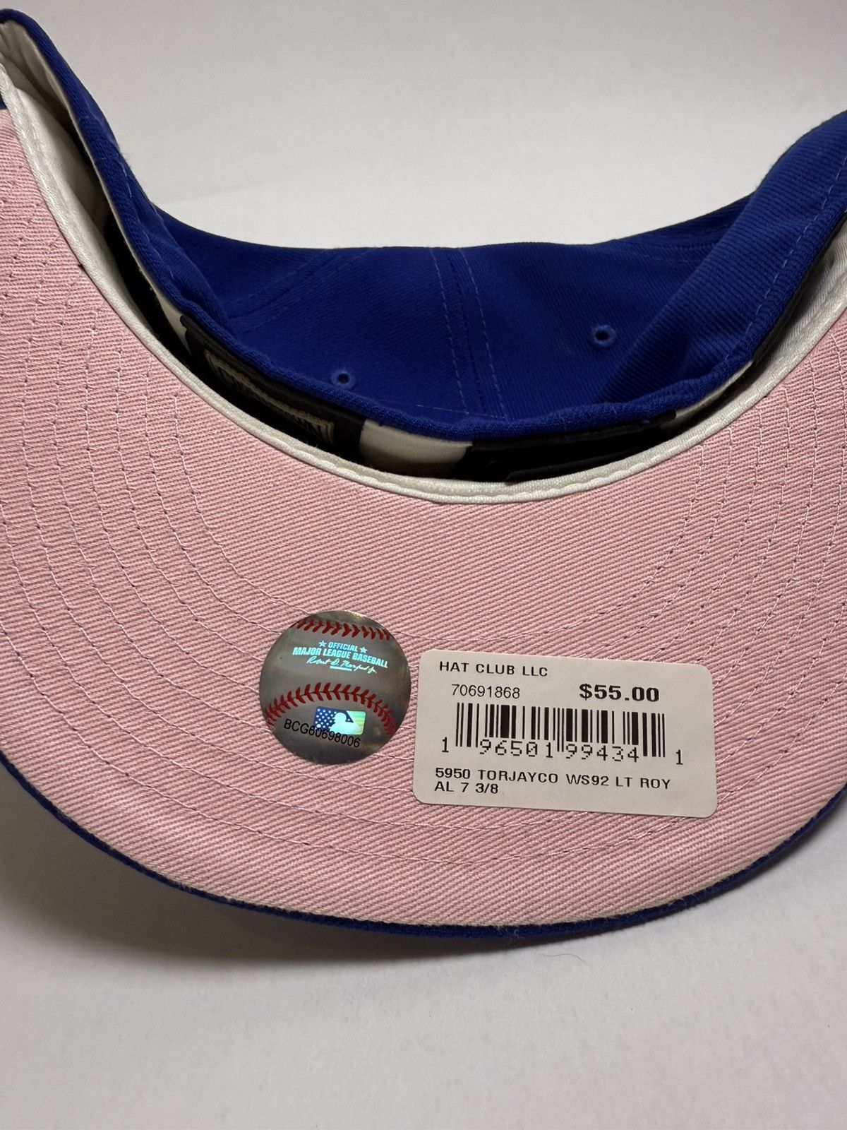New Era NEW ERA TORONTO BLUE JAY BLUE 93 WS PATCH 59FIFTY FITTED HAT Size ONE SIZE - 4 Thumbnail