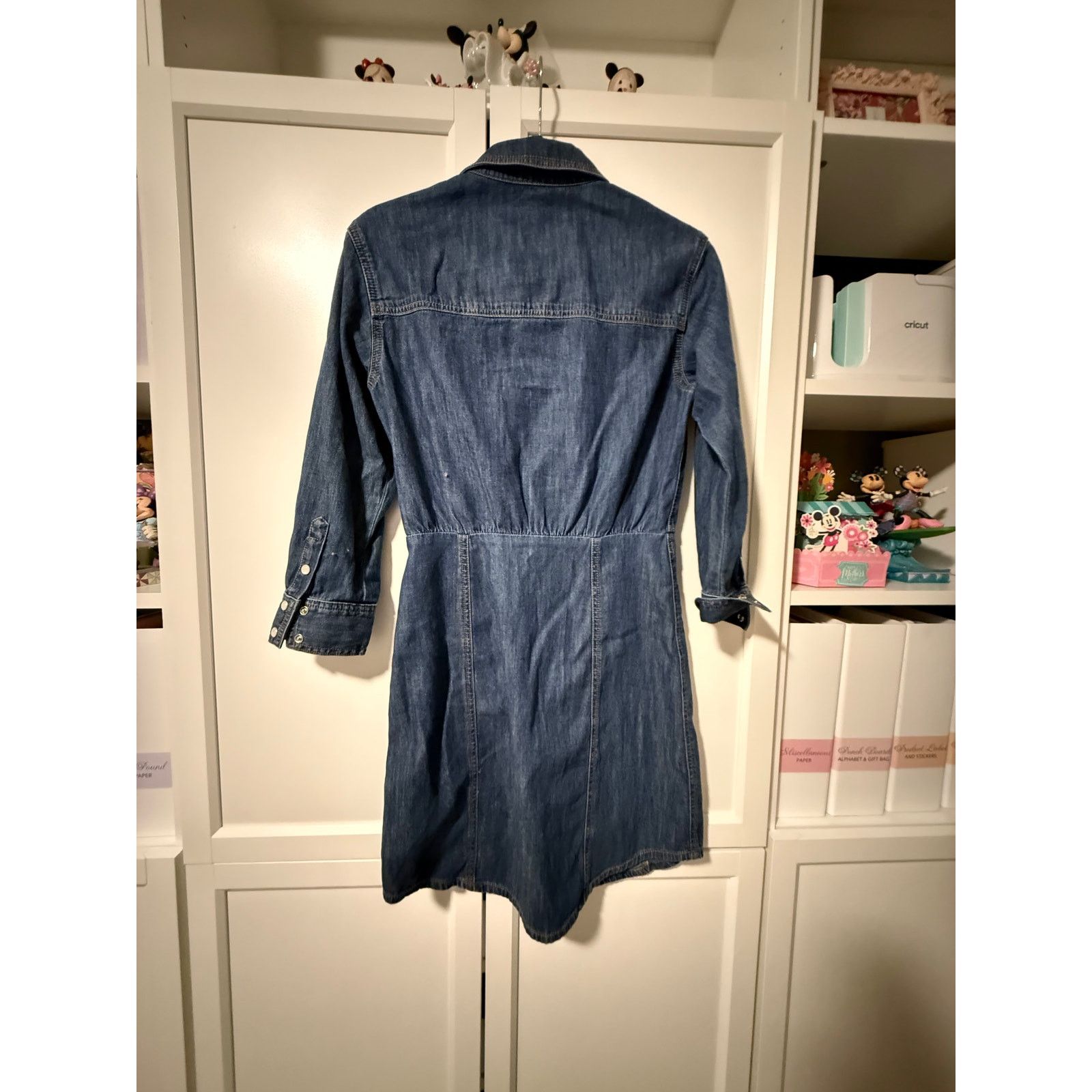 Veronica Beard Veronica Beard Blue Denim Shirt Dress Women Cotton 2 - G005 Size XS / US 0-2 / IT 36-38 - 3 Thumbnail