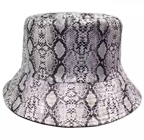image of Vintage Snake Skin Print Bucket Hat in Snakeskin, Men's
