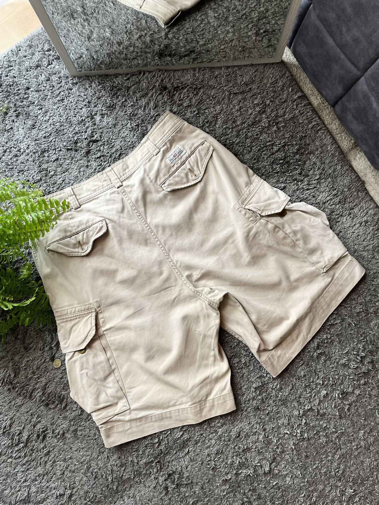 Polo Ralph Lauren × Vintage Polo Ralph Lauren Shorts Streetwear Vintage Rare Logo Cargo Size US 34 / EU 50 - 3 Thumbnail