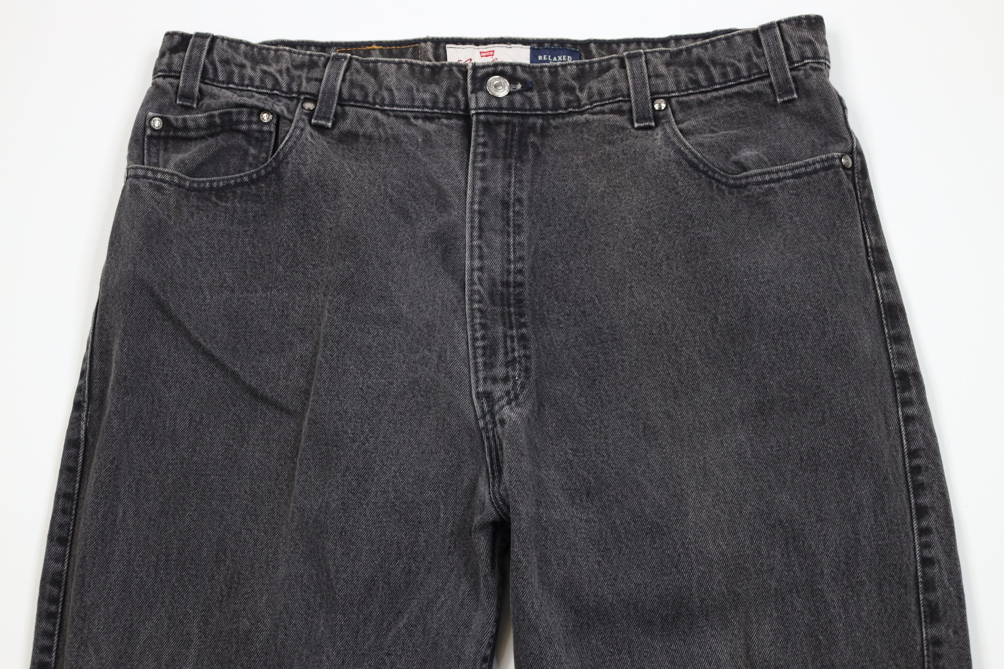 Levi's Vintage 90s Levis 540 Relaxed Fit Denim Jeans Black USA Size US 38 / EU 54 - 2 Thumbnail