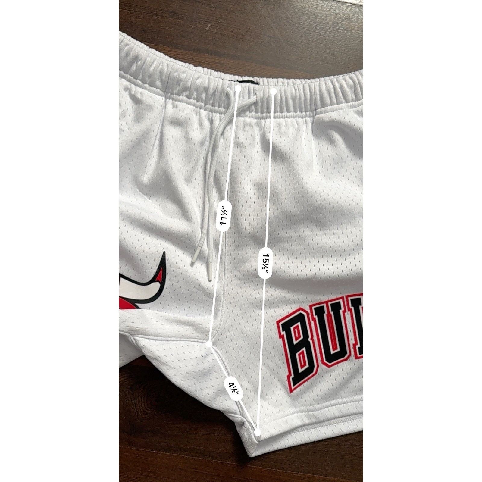 Pro Standard PRO STANDARD CHICAGO BULLS LOGO MESH WHITE Shorts Sz Large Size US 36 / EU 52 - 9 Thumbnail