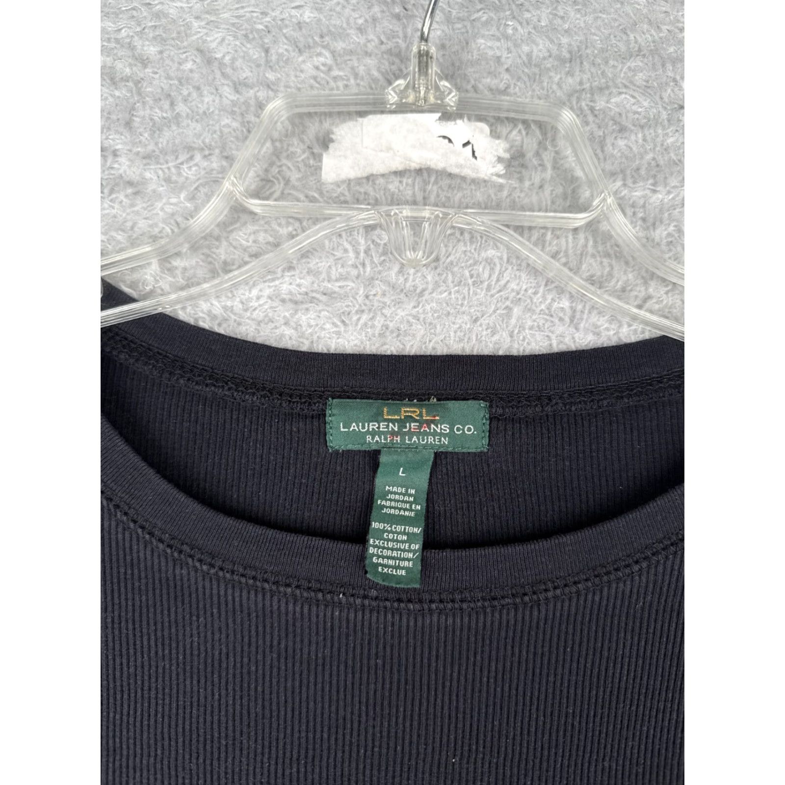 Ralph Lauren VINTAGE Lauren Ralph Lauren Shirt Women Large Black Equestrian Logo Cotton Long Sleeve Casual Fall Spring Summer Winter Size L / US 10 / IT 46 - 6 Thumbnail