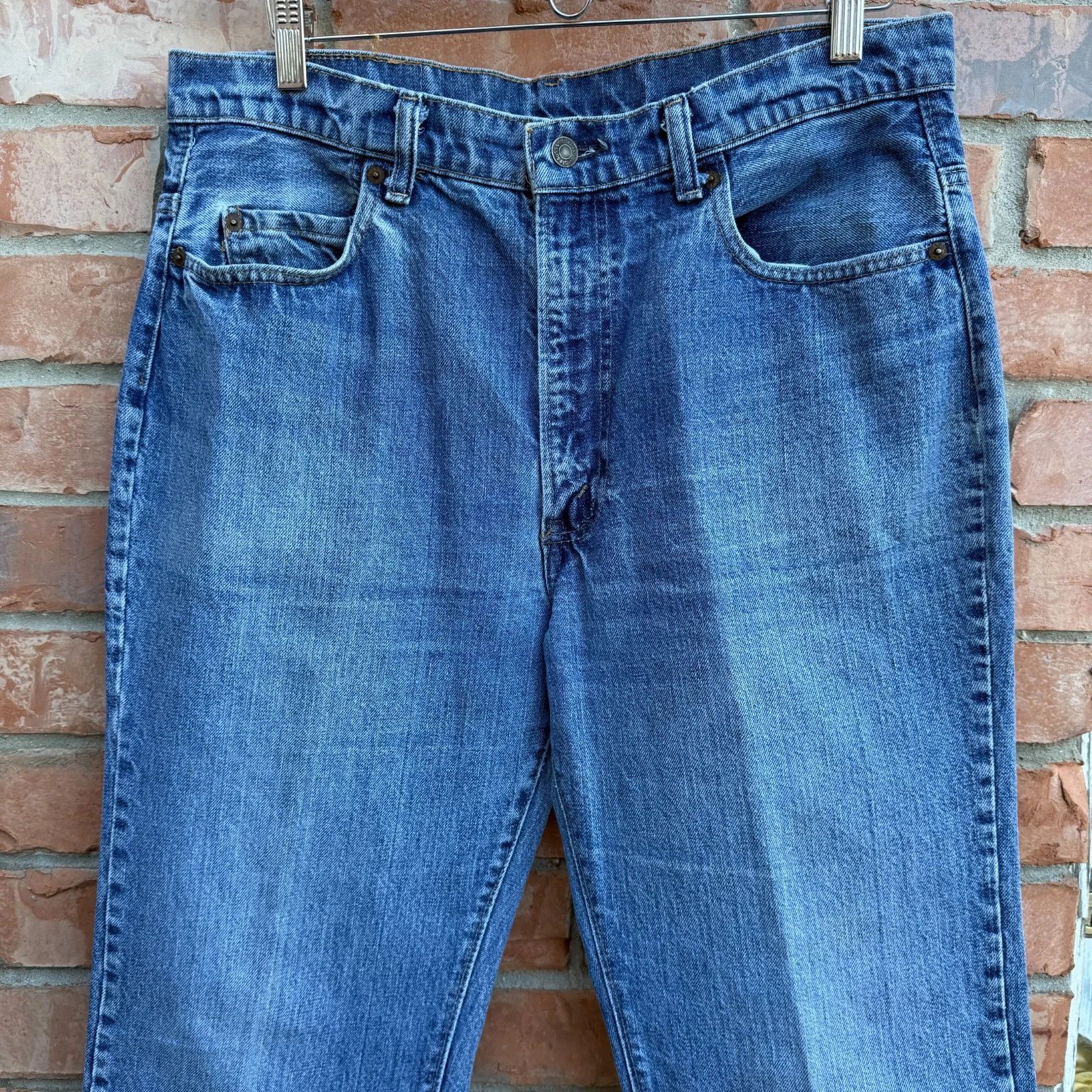 Levi's Vintage 80s Levis 517 Blue Bootcut Denim Made in USA Jeans Size US 34 / EU 50 - 2 Thumbnail