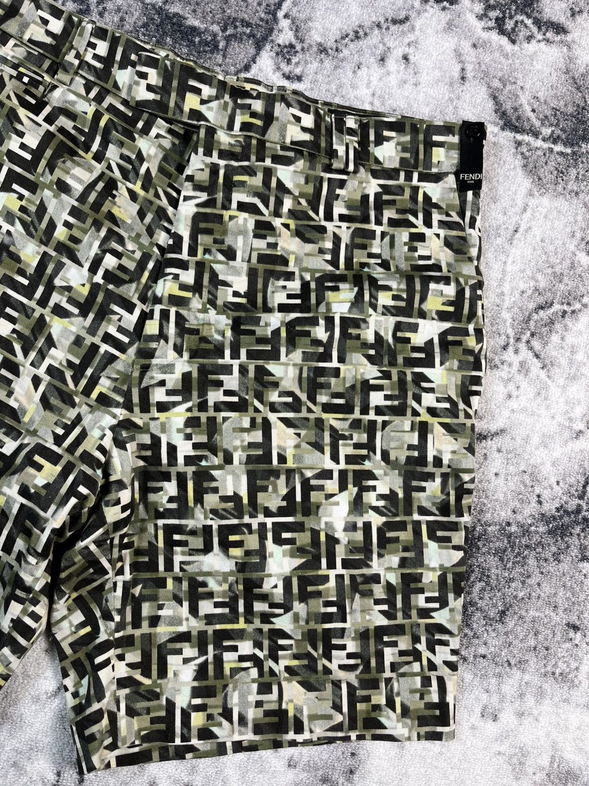 Fendi Fendi FF Monogram Shorts Green 48 Italy Size US 34 / EU 50 - 3 Thumbnail