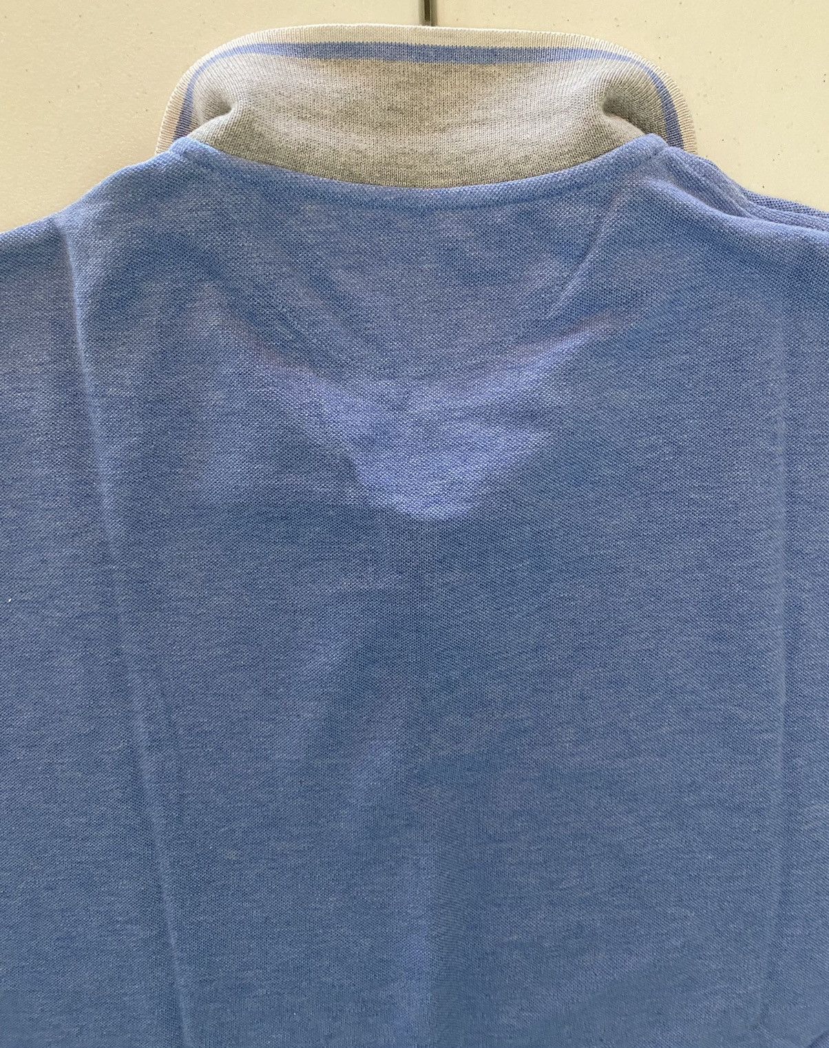 Brunello Cucinelli Brunello Cucinelli ocean/grey trim reg fit 2btn polo nwot Size US XL / EU 56 / 4 - 7 Thumbnail
