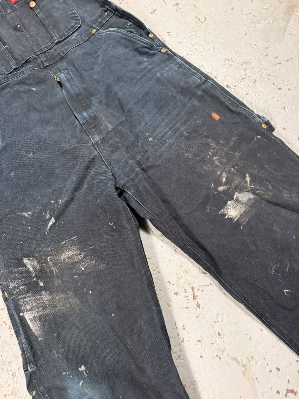 Dickies Vintage Dickies Black Denim Painter Overalls Size US 34 / EU 50 - 3 Thumbnail
