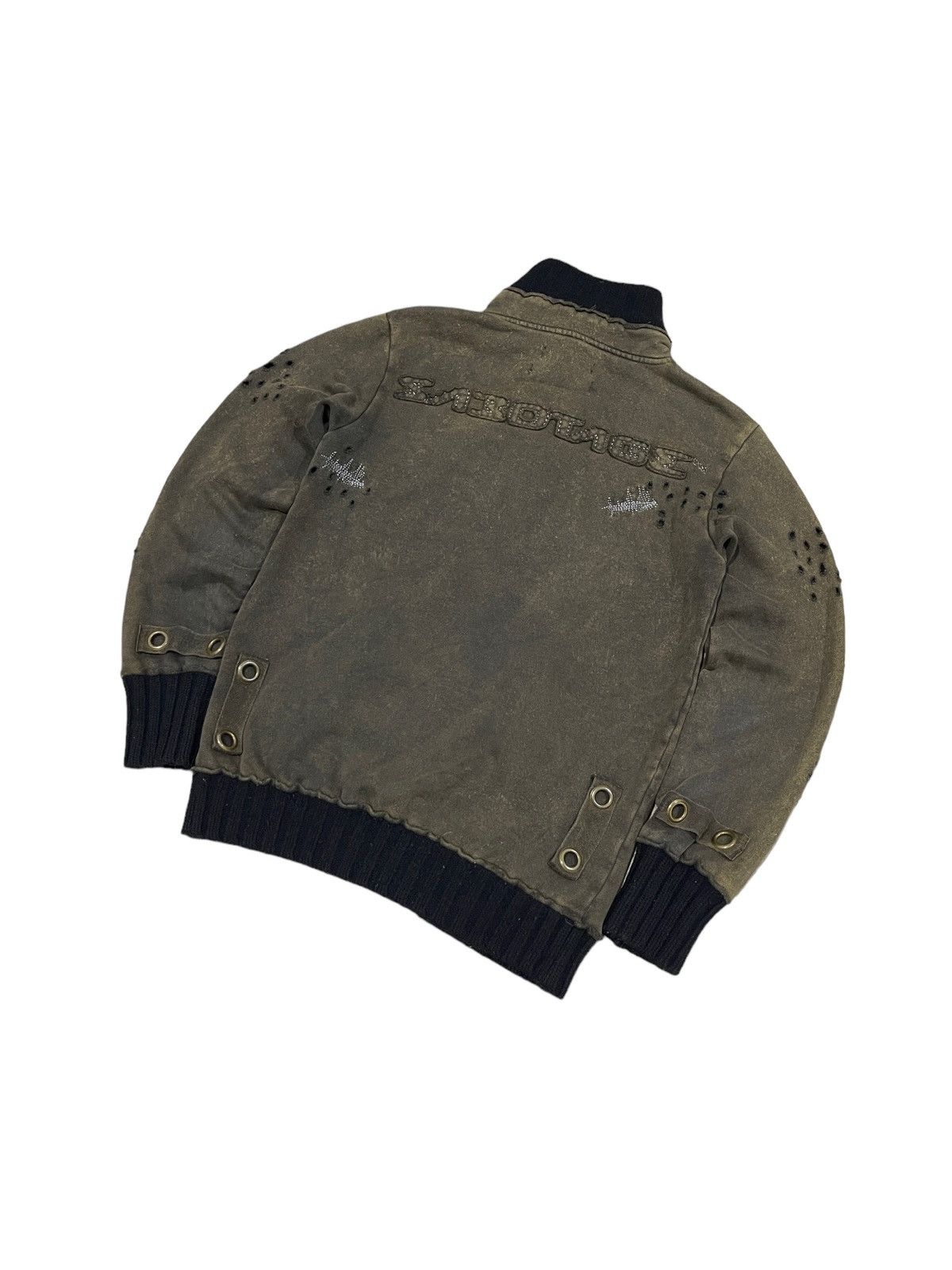 SBTG × Vintage Vintage Sabotage Thrashed Knitwear Zipper Jacket Size US S / EU 44-46 / 1 - 7 Thumbnail