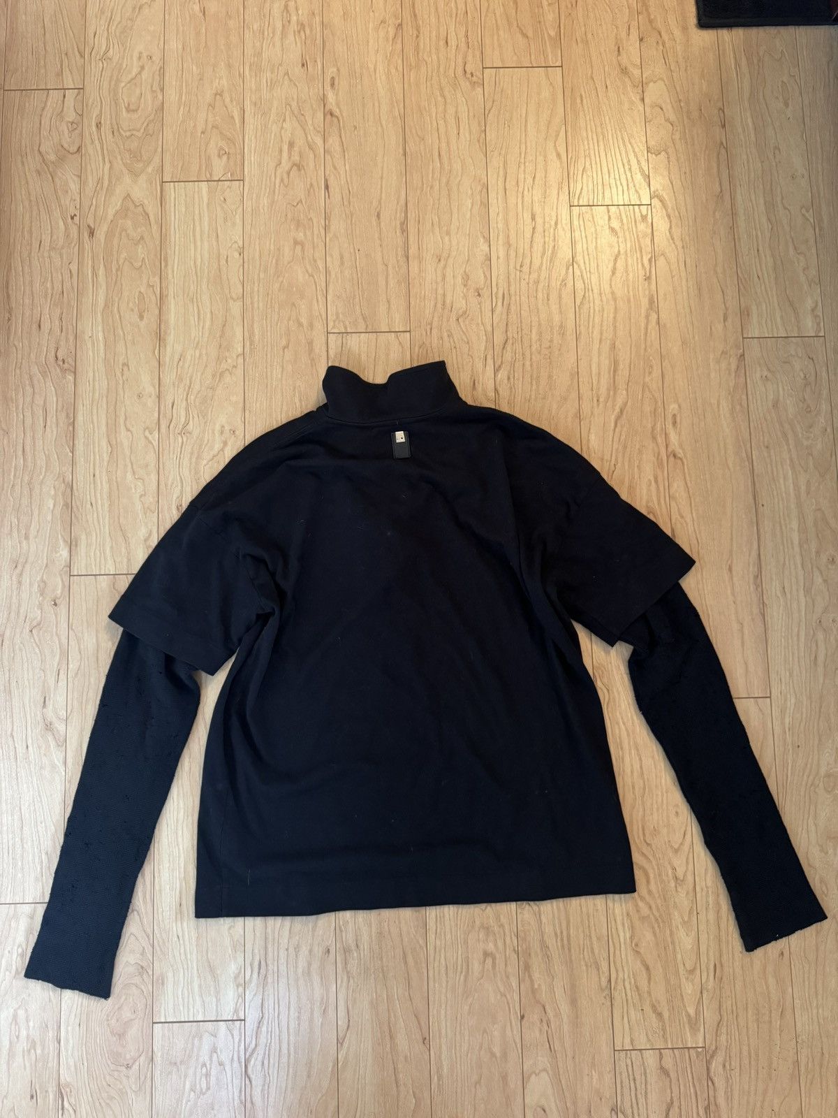 1017 ALYX 9SM Alyx Double thermal Shirt Distressed quarter zip Size US M / EU 48-50 / 2 - 2 Thumbnail