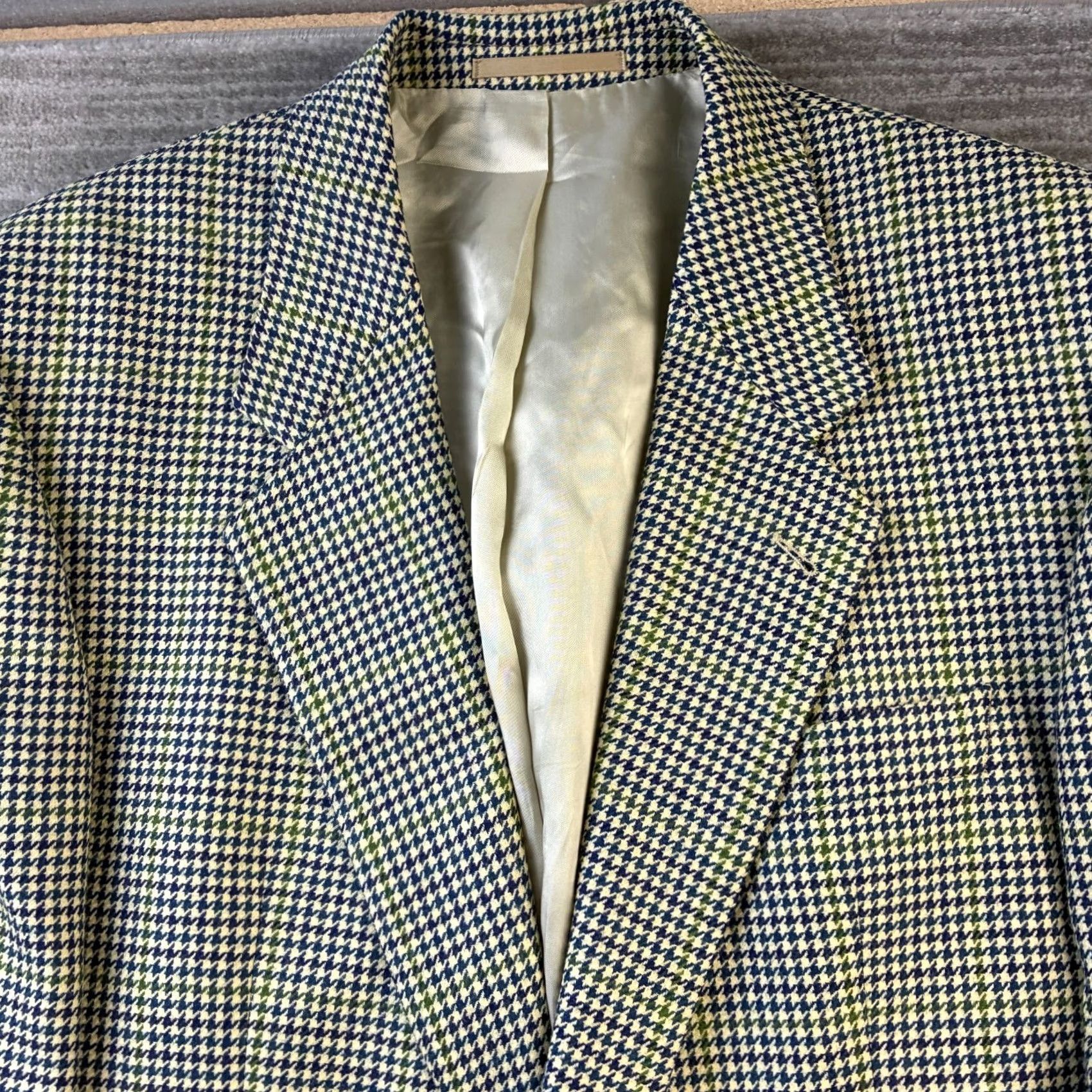 Hugo Boss VINTAGE Hugo Boss Jacket Mens 44 Green Tweed Wool Blazer Sport Coat HUGO BOSS Blazer Green Tweed Wool 44 Mens Vintage Jacket Size 44R - 4 Thumbnail