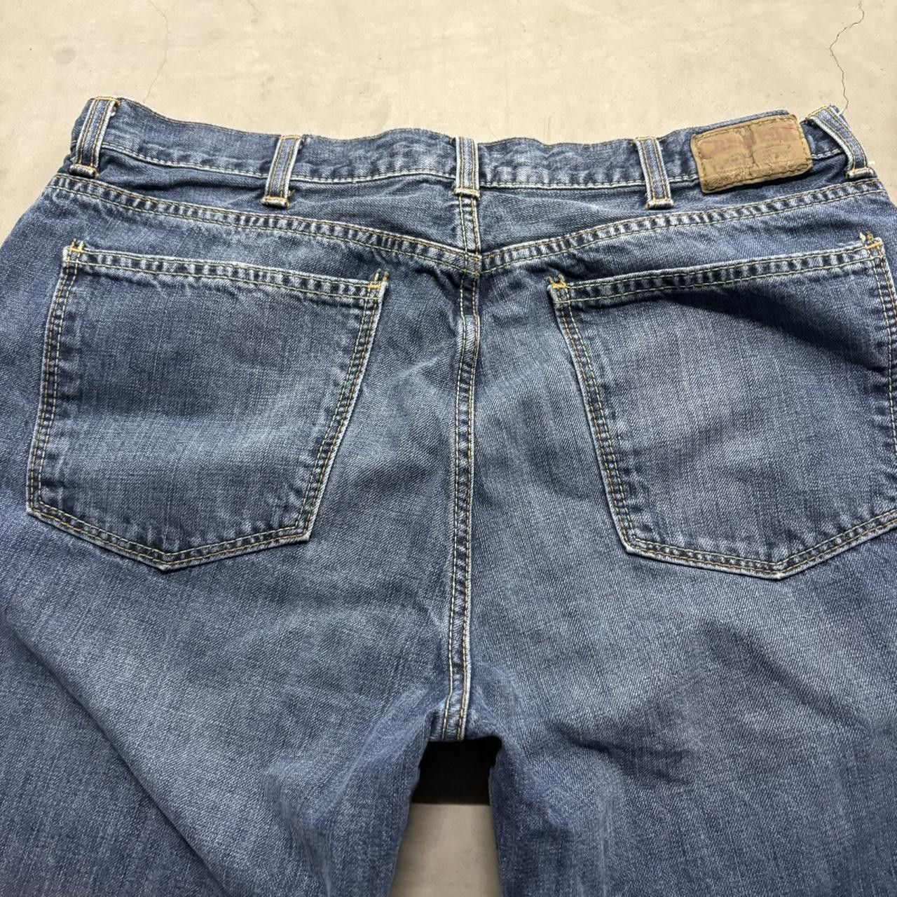 Cremieux Crazy Vintage Y2K 2000s Grunge Baggy Wideleg Cremieux Bootcut Medium Wash Denim Jeans! Size US 36 / EU 52 - 7 Thumbnail