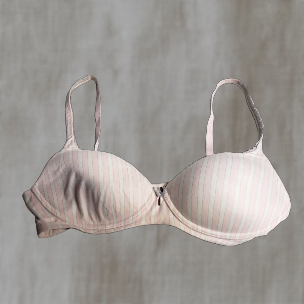 Victoria's Secret Victoria's Secret Uplift Semi Demi/Demi-Buste Underwired Blue Bra 34D 34D Pink Victoria's Secret Logo Strap 90s USA Womens Bra Size ONE SIZE - 1 Thumbnail