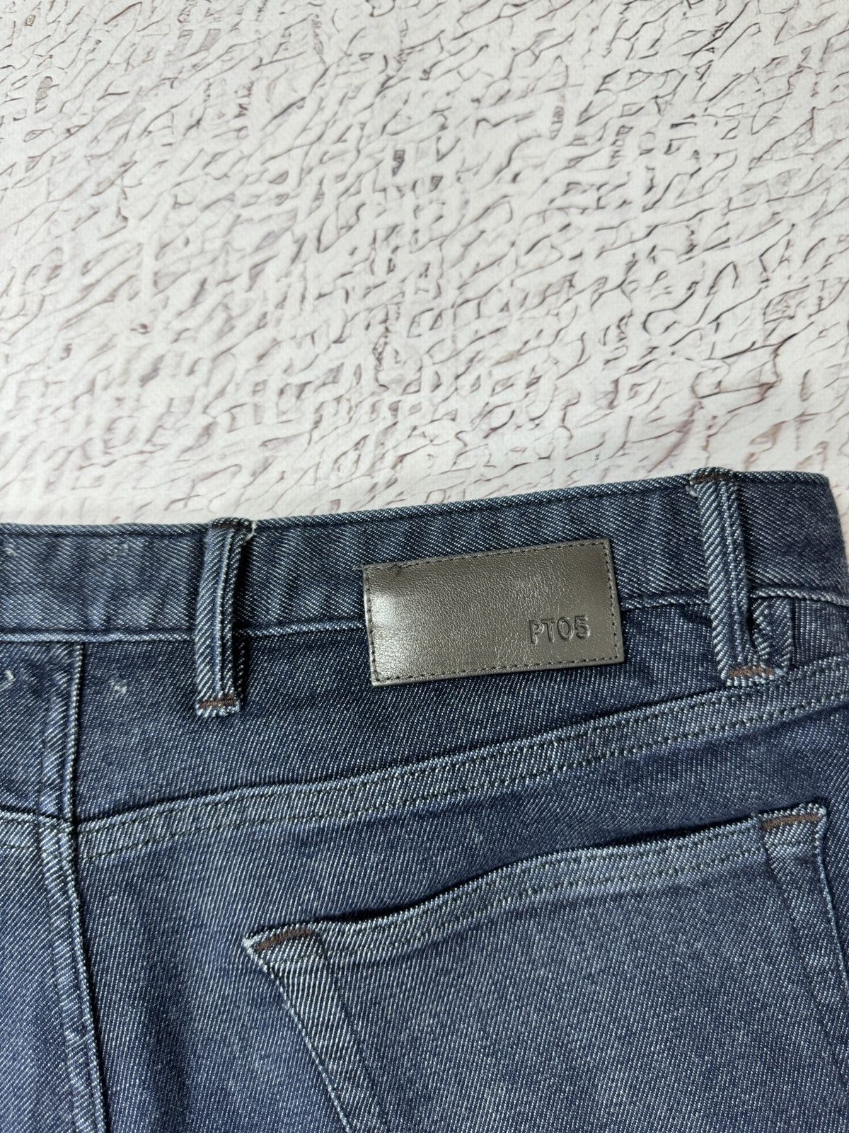 Indigo Pantaloni Torino PT05 cropped Jeans Grunge Relaxed Fit Dark Size US 33 - 17 Thumbnail