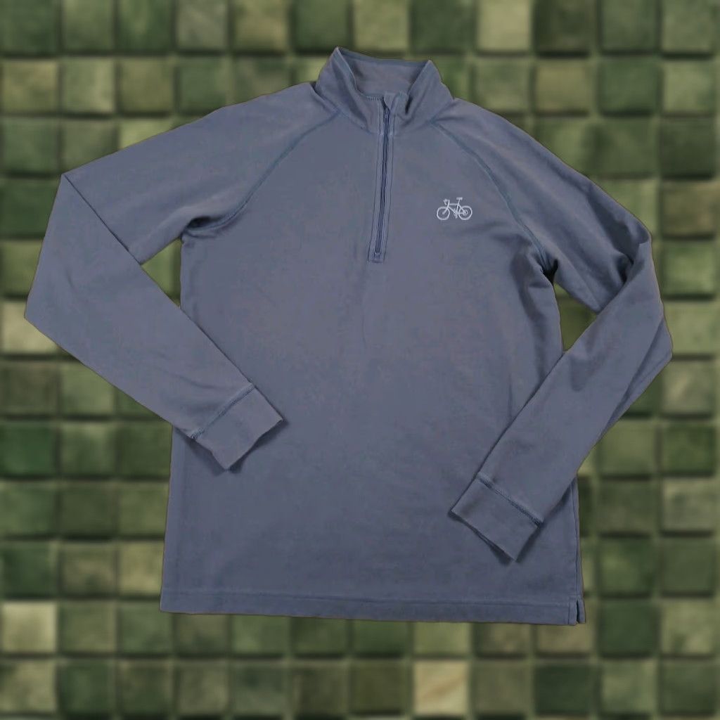 Life is Good Life Is Good 1/4 Zip Pullover Mens Medium Blue Bikes Bicycles Casual Shirt Sports Outdoor Size US M / EU 48-50 / 2 - 1 Thumbnail