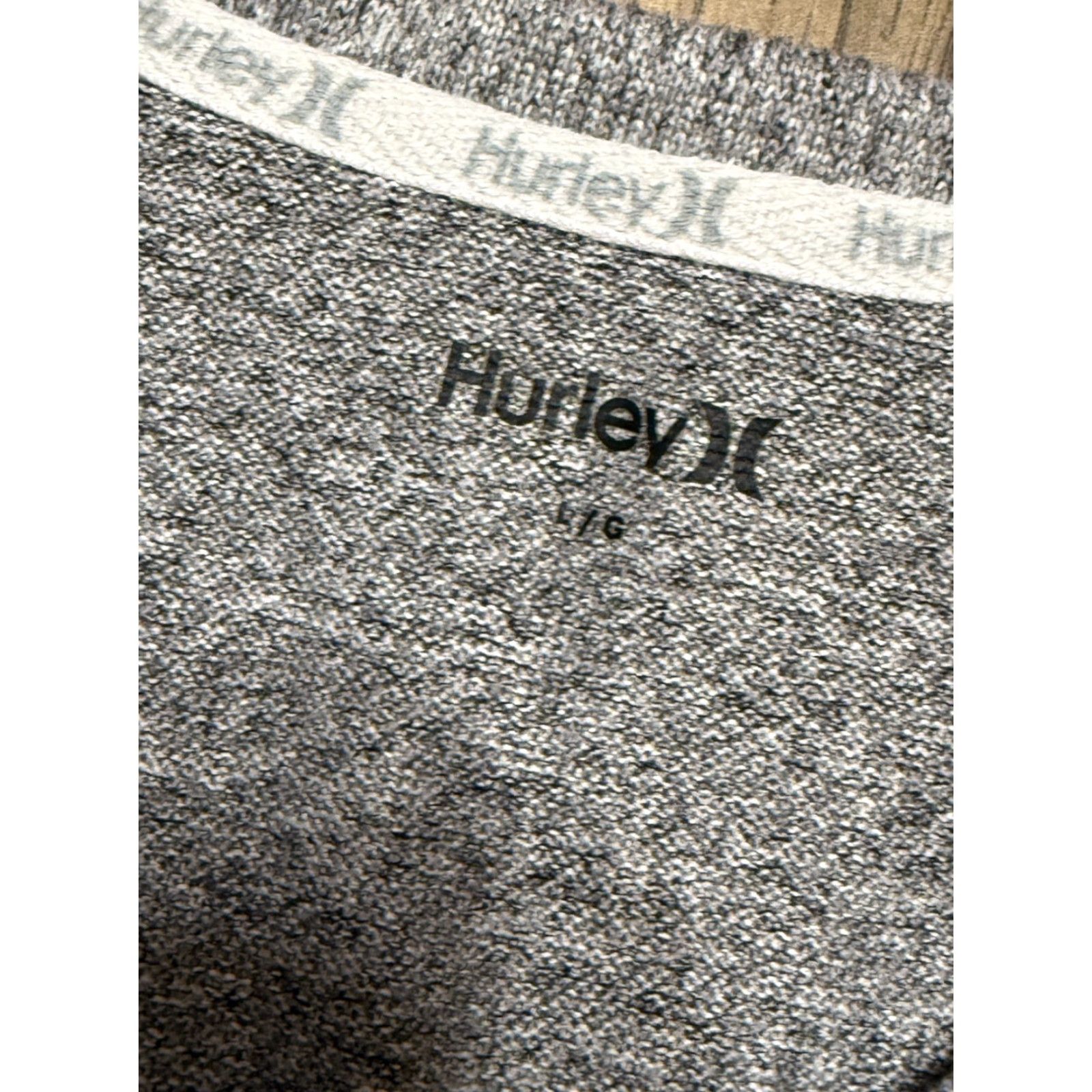 Hurley Hurley Shirt Women’s L Gray V-Neck Long Sleeve T-Shirt Regular Size L / US 10 / IT 46 - 5 Thumbnail