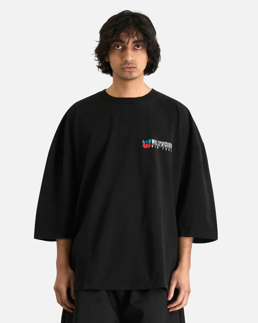 o1s1v1r1oon0825 Willyvision Buffalo Tee in Black