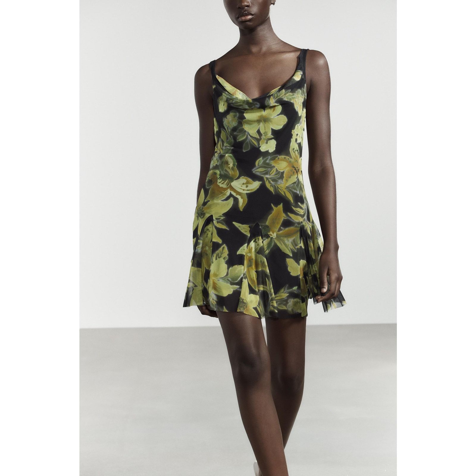 Zara ZARA Printed Draped Mini Dress NWT Size M / US 6-8 / IT 42-44 - 17 Thumbnail
