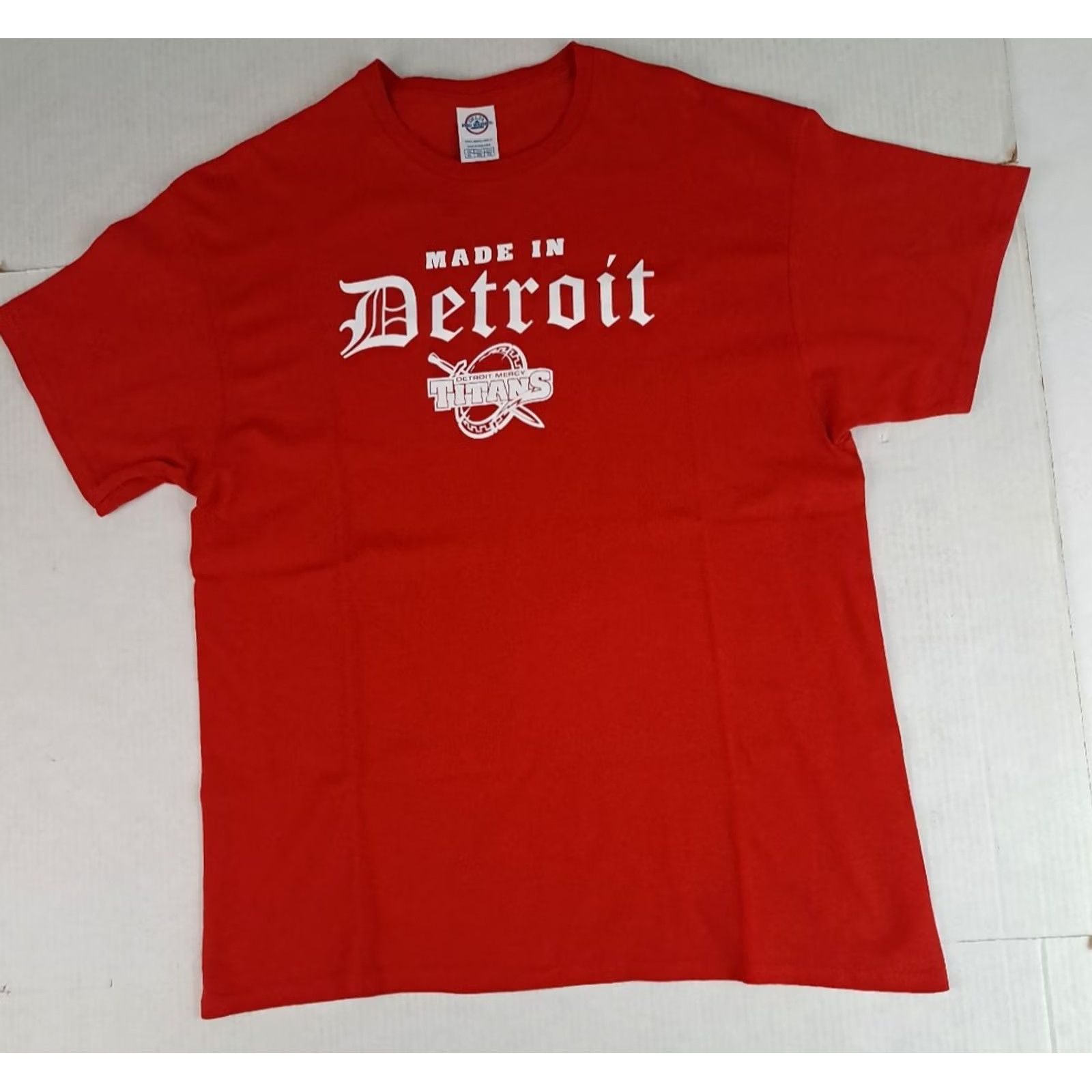 Delta Vintage Detroit Mercy University Titans X-Large Shirt Red Delta Size US XL / EU 56 / 4 - 4 Thumbnail