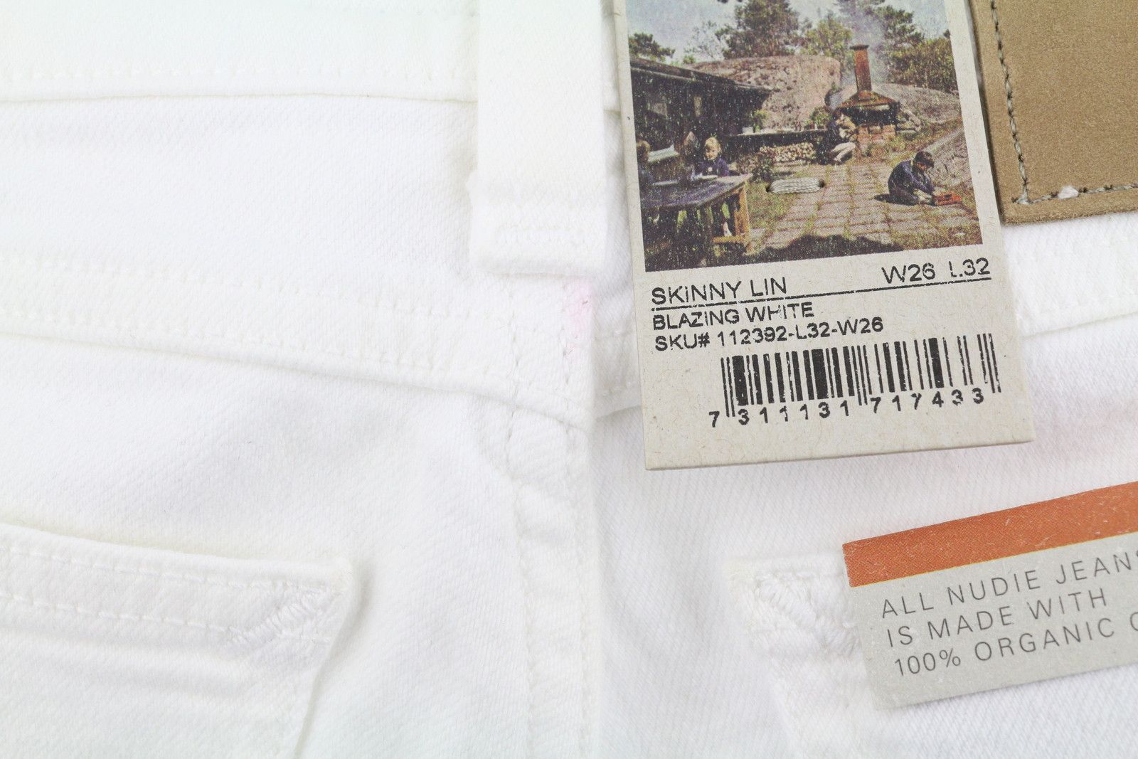 Nudie Jeans SKINNY LIN WHITE W26/L32 Denim Jeans 87259 Size 26" / US 2 / IT 38 - 8 Thumbnail