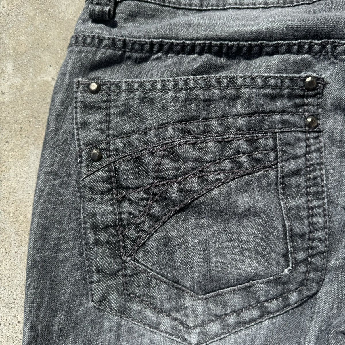 Helix × JNCO × Southpole Vintage 90s Vertical Denim Black Skater Helix Jeans 36 Size US 36 / EU 52 - 3 Thumbnail