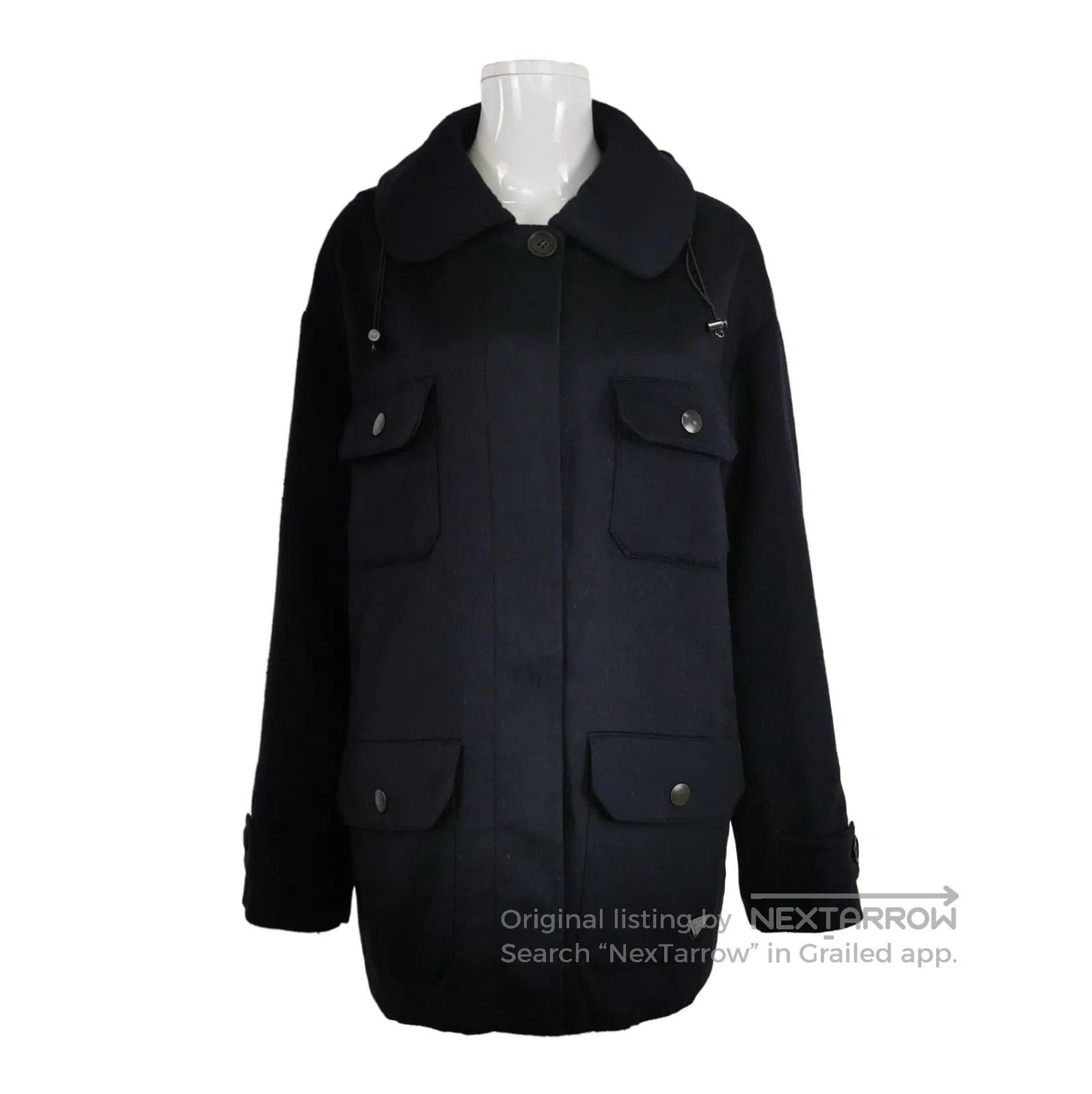 Prada Prada Cashmere Blend Hooded Coat . Size US L / EU 52-54 / 3 - 1 Thumbnail