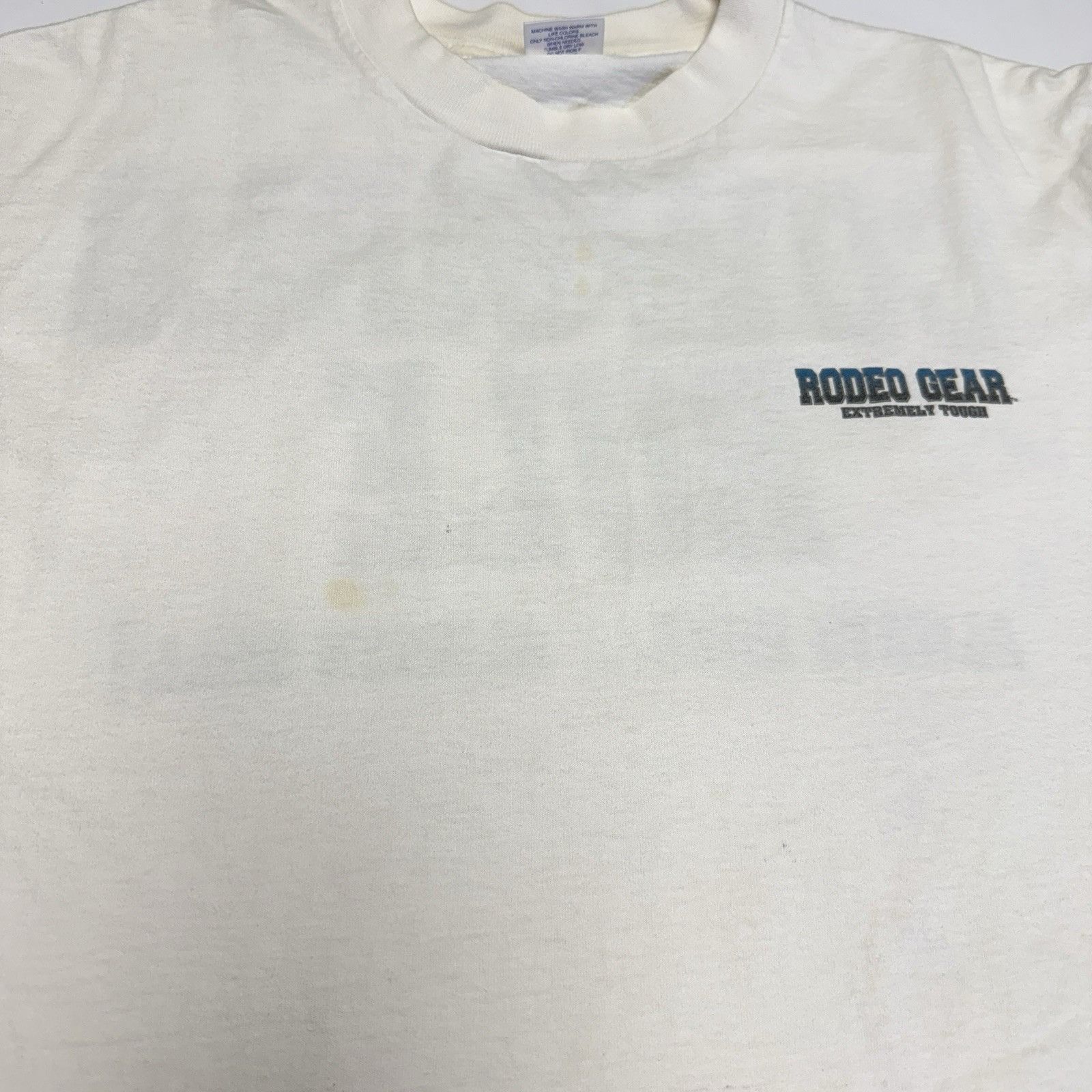 Vintage Vintage Cowgirls Rule Rodeo Gear Western T Shirt White Y2K Size US L / EU 52-54 / 3 - 5 Thumbnail