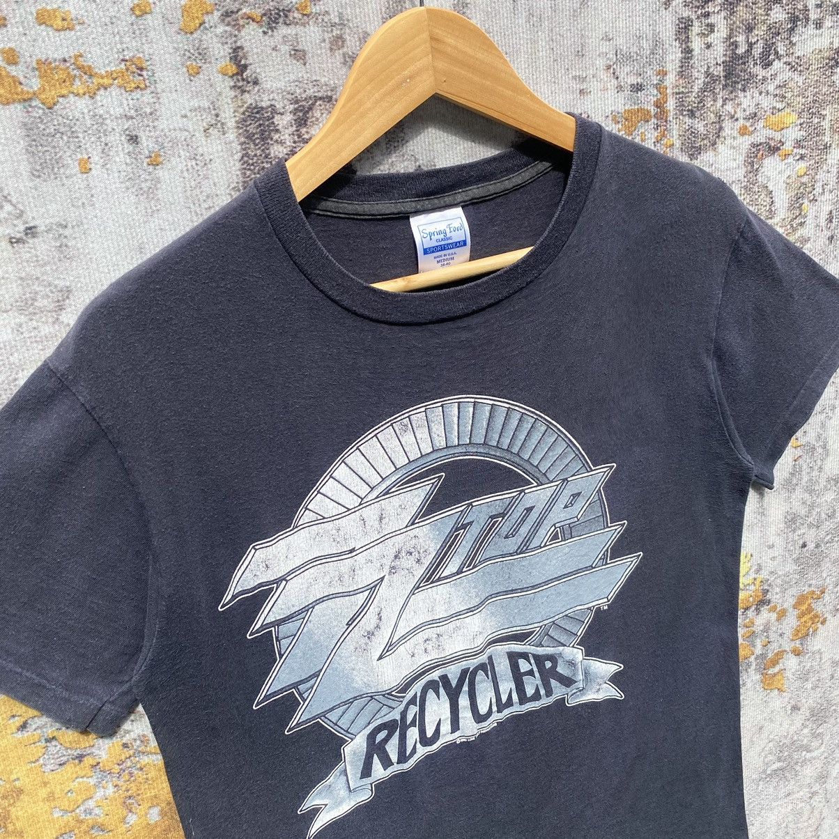 Band Tees × Vintage Vintage ZZ Top Recycler World Tour 1990 Shirt Distressed Size US S / EU 44-46 / 1 - 5 Thumbnail