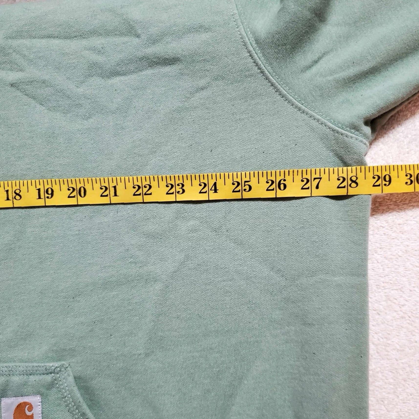 Carhartt Carhartt Hoodie K288-GAO Mens Loose Fit XL TG Hooded Sweatshirt Logo Jade Green Big & Tall XLT Mens Size US XL / EU 56 / 4 - 6 Thumbnail