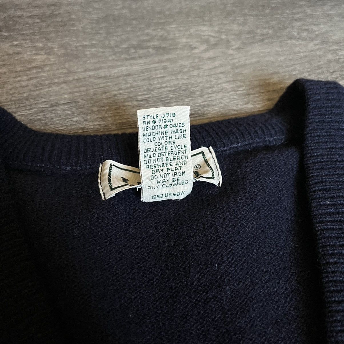 L.L. Bean Vintage 90s LL Bean Lambswool Sweater Vest Made in Scotland Size US S / EU 44-46 / 1 - 3 Thumbnail