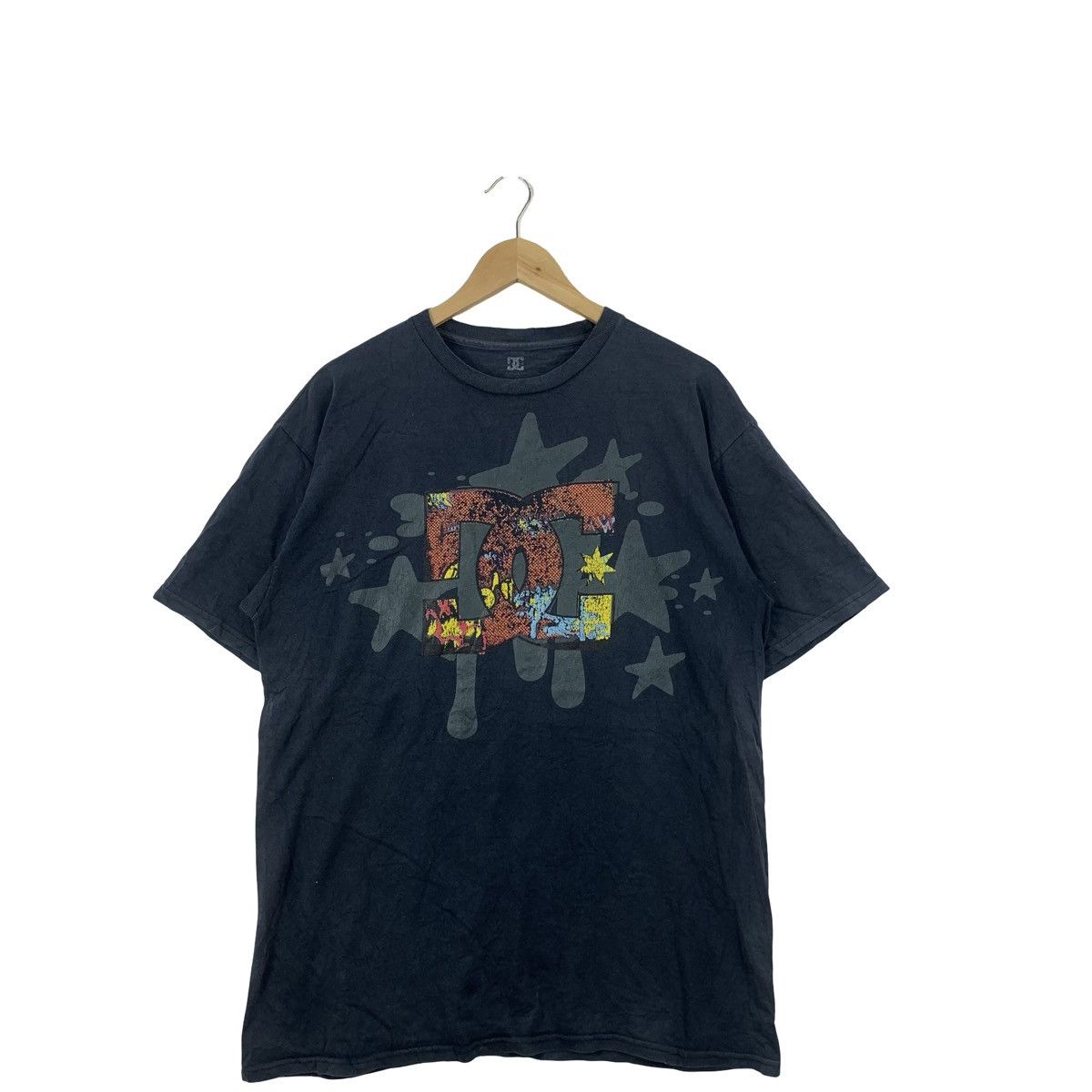 Other DC SHOES Comic Style Logo Natural Sun Faded Tee Shirt Top Size US L / EU 52-54 / 3 - 4 Thumbnail
