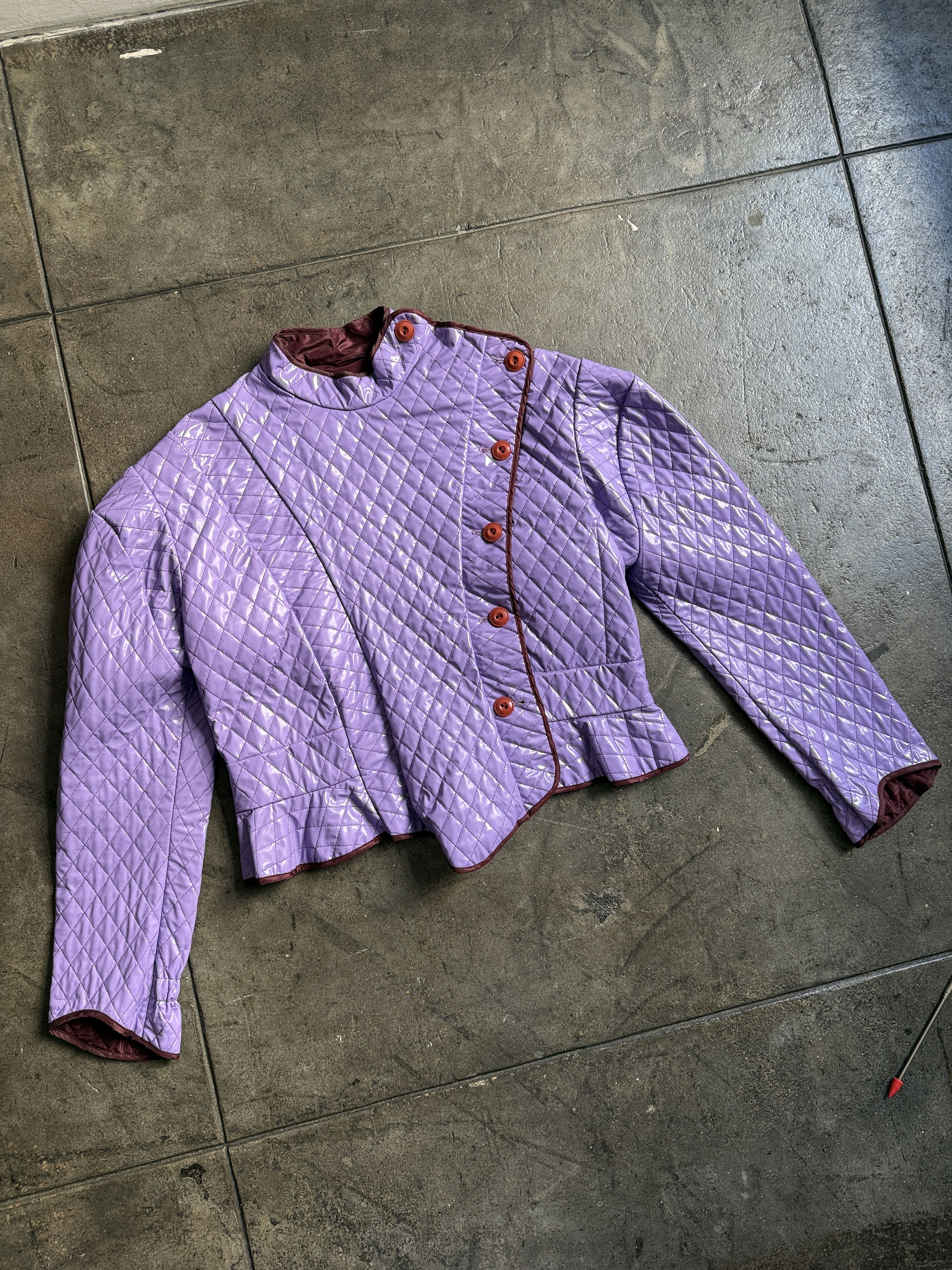 Vivienne Westwood 2017 2k$+ Andreas Kronthaler Padded Purple Jacket Size S / US 4 / IT 40 - 4 Thumbnail