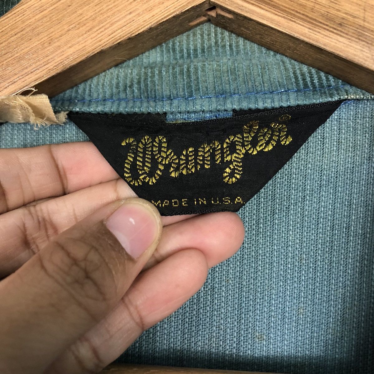 Vintage 📌Vintage Trucker Chore Corduroy Jacket Wrangler Usa Size US M / EU 48-50 / 2 - 20 Thumbnail