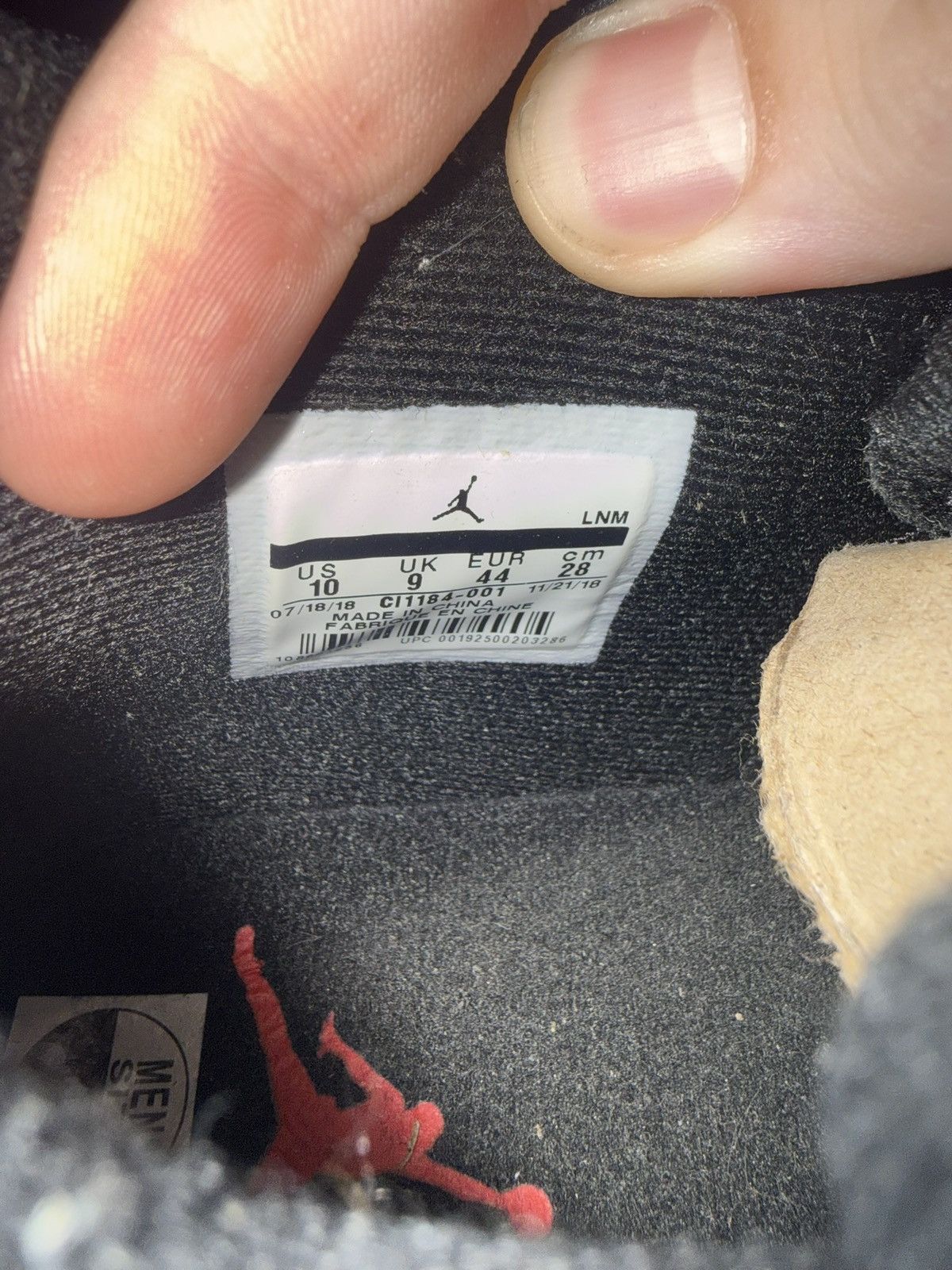 Jordan Brand Jordan retro 4 laser black gum sz 10 Size US 10 / EU 43 - 6 Thumbnail