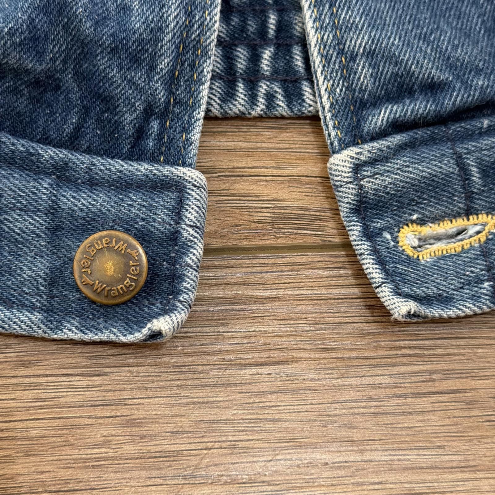 Wrangler Vintage 80s Wrangler Denim Vest Western Cowboy Size L Size US L / EU 52-54 / 3 - 9 Thumbnail