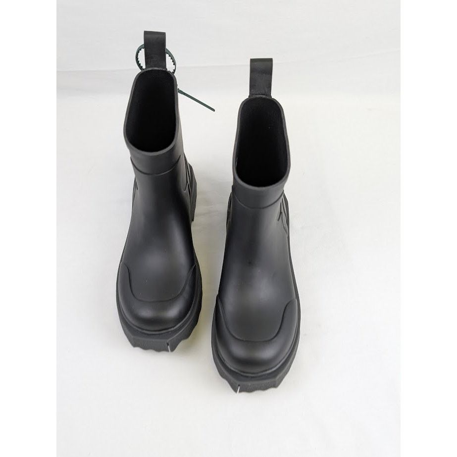 Off-White o1rshd1 Logo Sponge Rubber Boots in Black Violet Size US 8 / EU 41 - 11 Thumbnail
