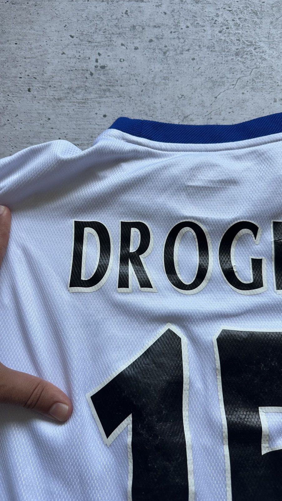 Umbro 2004/05 Umbro Chelsea FC Drogba Match Worn Vintage Jersey Size US L / EU 52-54 / 3 - 20 Thumbnail