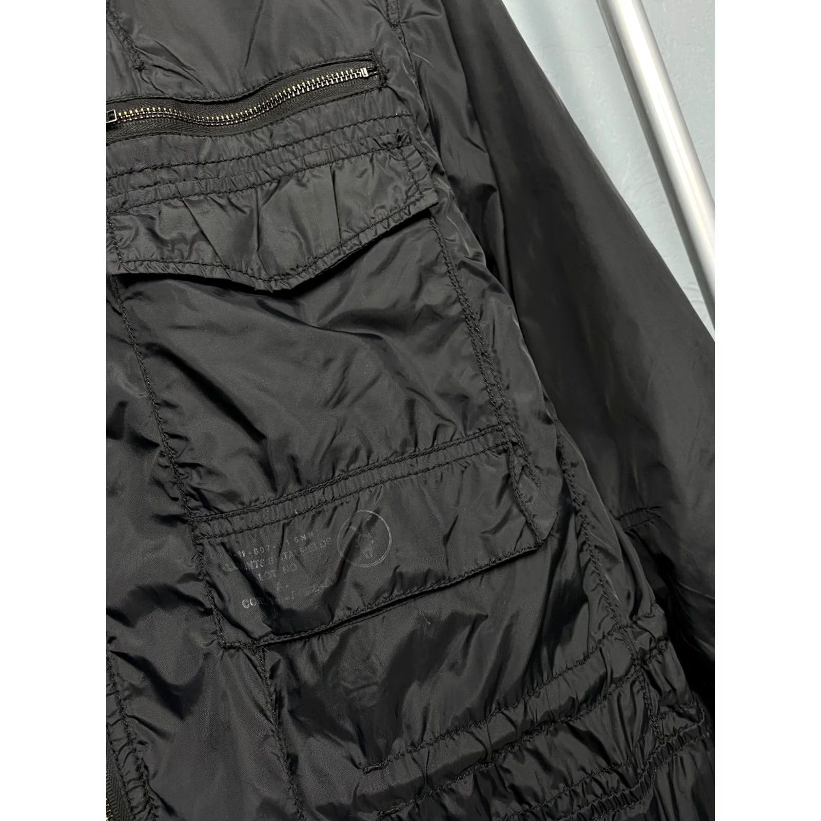 Allsaints AllSaints Vintage Mens Nylon Vacant Jacket L Black Windbreaker Jacket Mens Size US L / EU 52-54 / 3 - 3 Thumbnail