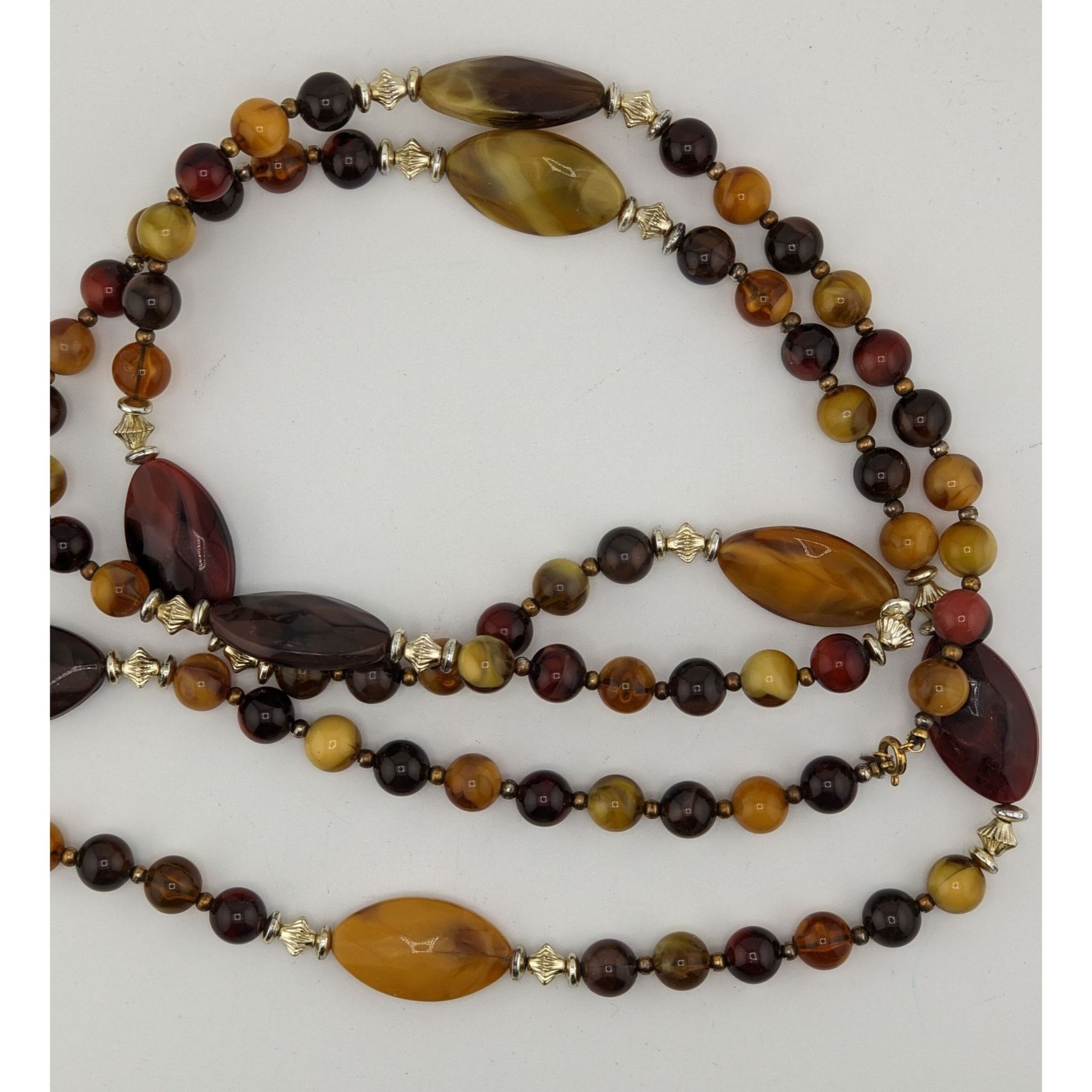 Other Vintage Bohemian Hippie Earth Tone Beaded Necklace Size ONE SIZE - 4 Thumbnail