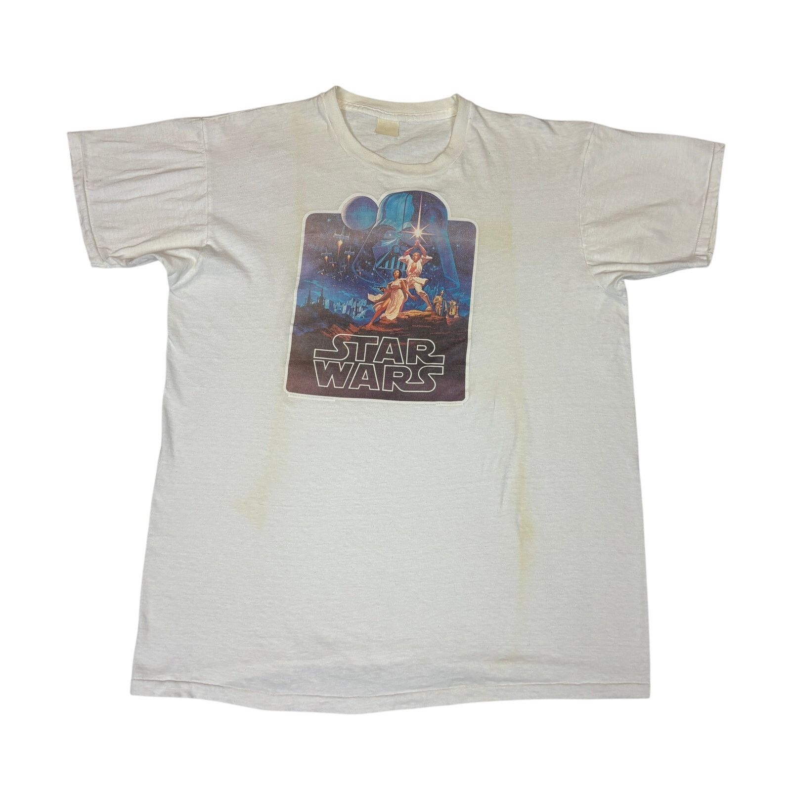 Vintage Vintage 1977 Star Wars IV A New Hope Shirt Iron On Size US M / EU 48-50 / 2 - 1 Thumbnail