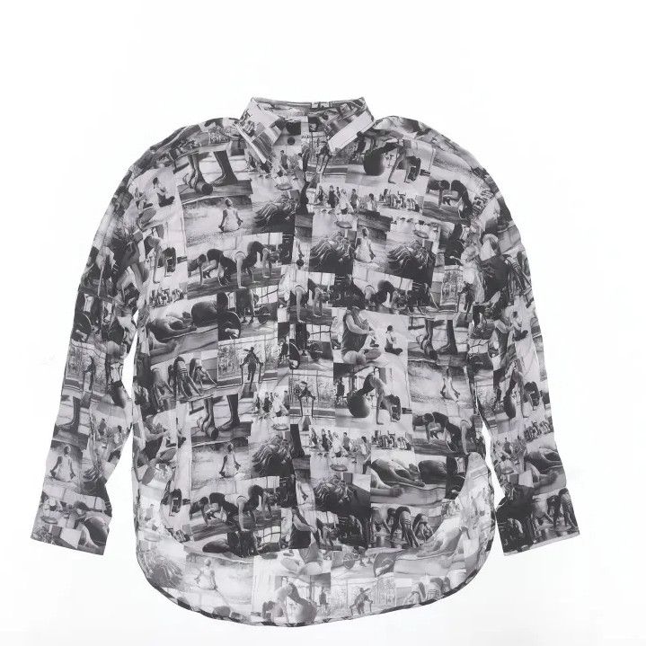 Balenciaga Balenciaga Graphic Casual Long Sleeve Shirt Size US XS / EU 42 / 0 - 1 Thumbnail
