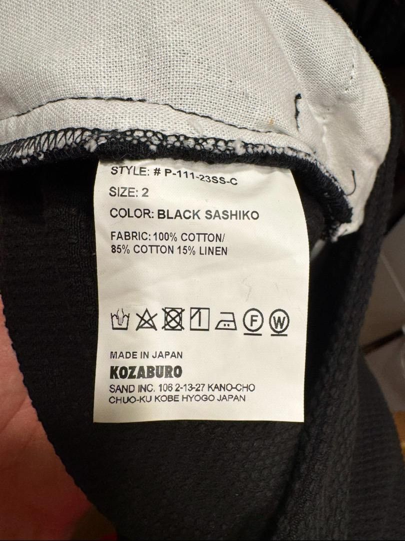 KOZABURO AW22 Overdyed Sashiko 3D Tailored Trousers Size US 32 / EU 48 - 6 Thumbnail