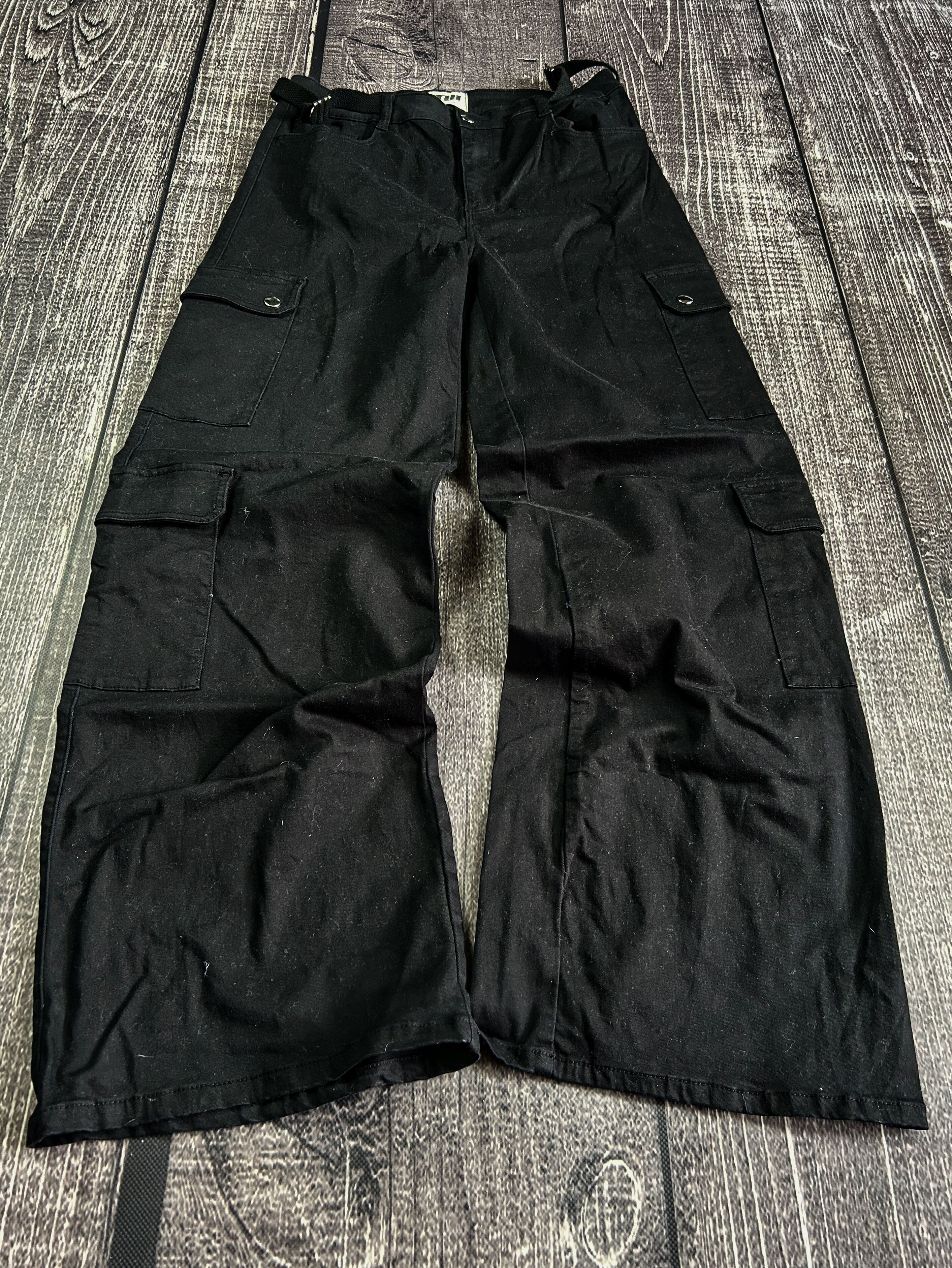 VTG JUNYA WATANABE BALENCIAGA STYLE FLARED CARGO JEANS 90S