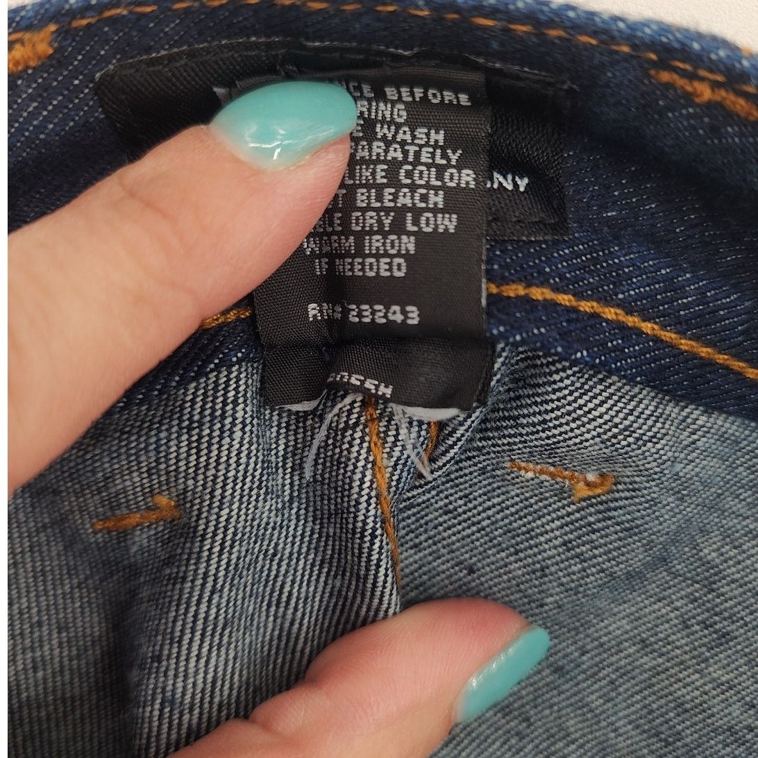 Other New York & Company NY Jeans Denim Skirt Dark Wash Size 8 NWT Size 30" / US 8 / IT 44 - 7 Thumbnail