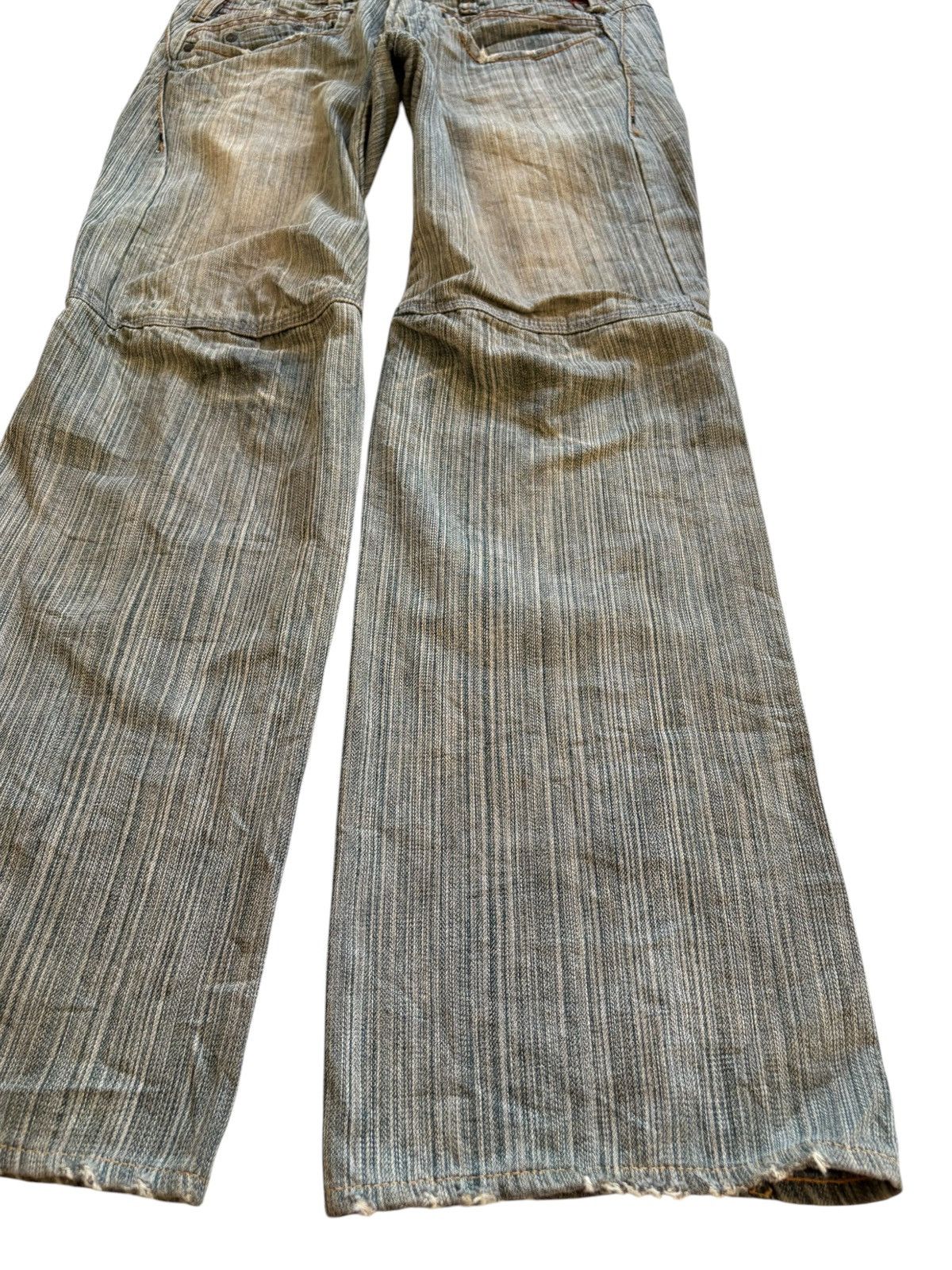 Japanese Brand × Number (N)ine Vintage Japanese Brand Mud Wash Distressed Flare Jeans Size US 32 / EU 48 - 7 Thumbnail