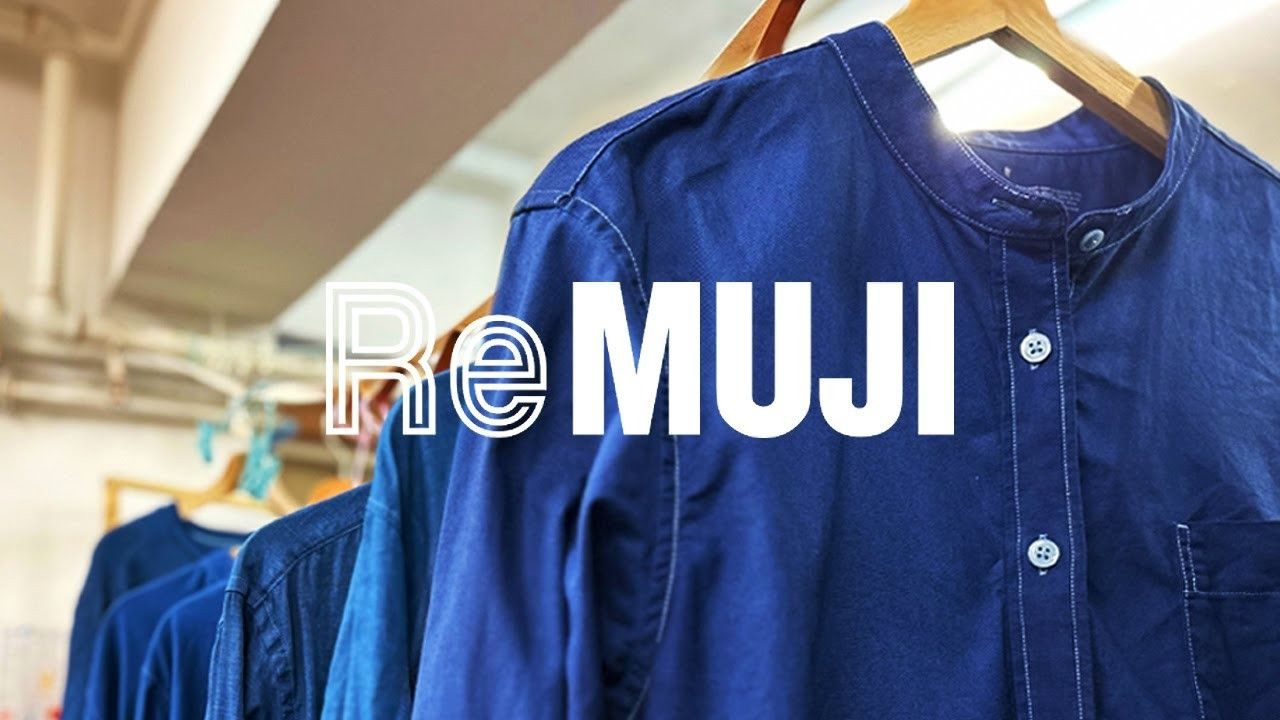 Japanese Brand Muji Japan ReMUJI Reconstructed Shirt (Indigo Dyed) Size US M / EU 48-50 / 2 - 13 Thumbnail