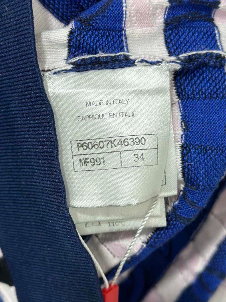 Chanel Chanel Xiaoxiangfeng blue and pink plaid short sleeves 2504 Size XXS / US 00 / IT 34 - 6 Thumbnail