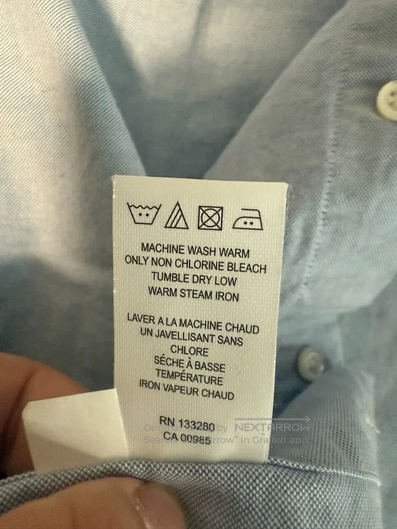 Thom Browne Thom Browne Classic Oxford Cloth Simple Cotton Long Sleeve Size US S / EU 44-46 / 1 - 6 Thumbnail