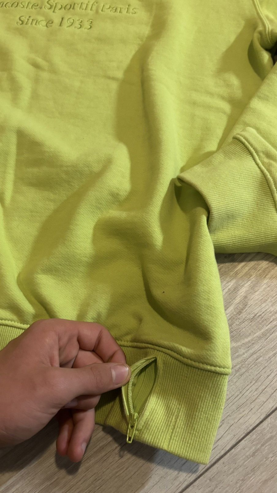 Lacoste × Supreme supreme x lacoste green crewneck XL Size US XL / EU 56 / 4 - 6 Thumbnail